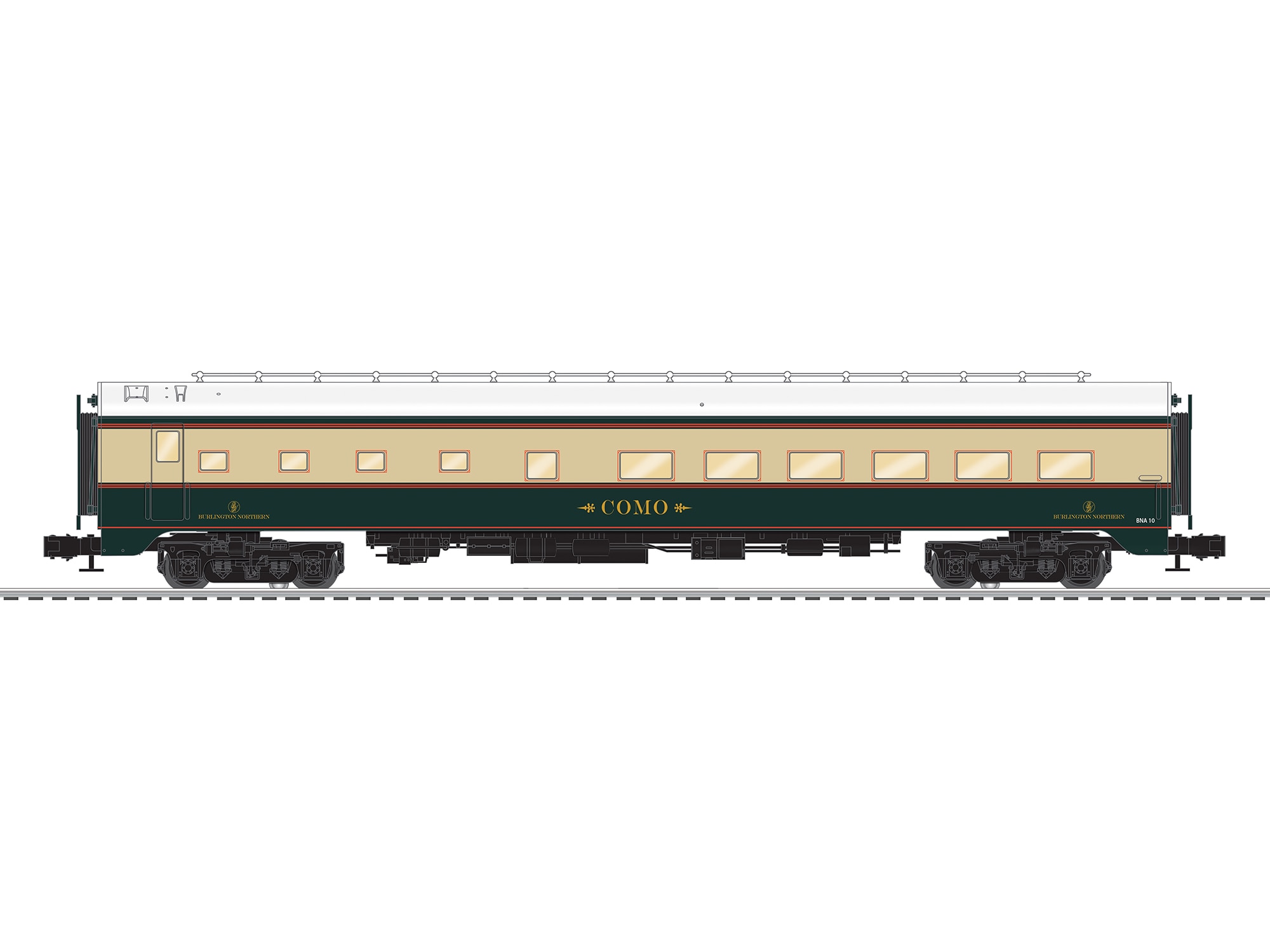 Burlington Northern Aluminum 18" StationSounds Diner
